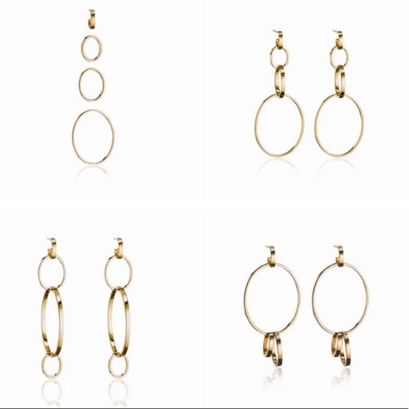 10-Way Vita Fede Cassio Modular Earrings in Gold - Picture 5 of 8